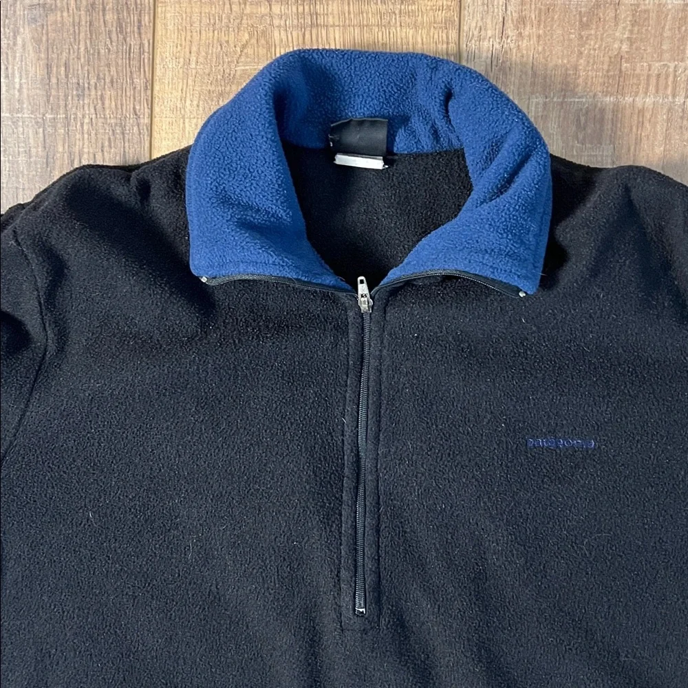 Patagonia Men's Vintage 90s USA Capilene 1/4 Zip Fleece Pullover Sweatshirt XS